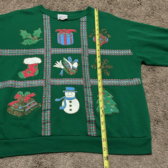 ☃️Haband for Her brand Vintage Ugly Christmas Sweatshirt 🎄EUC - Picture 12 of 17